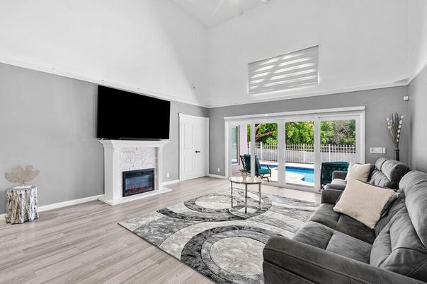 Fireplace, Interior, Living room, Wood Texture Flooring