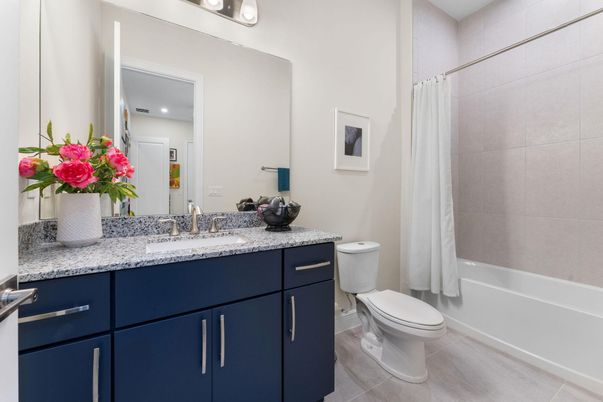 Bathroom, Interior, Recessed Lighting