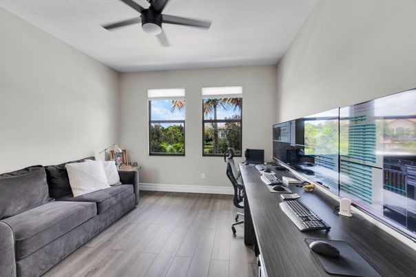 Home Office, Interior, Wood Texture Flooring
