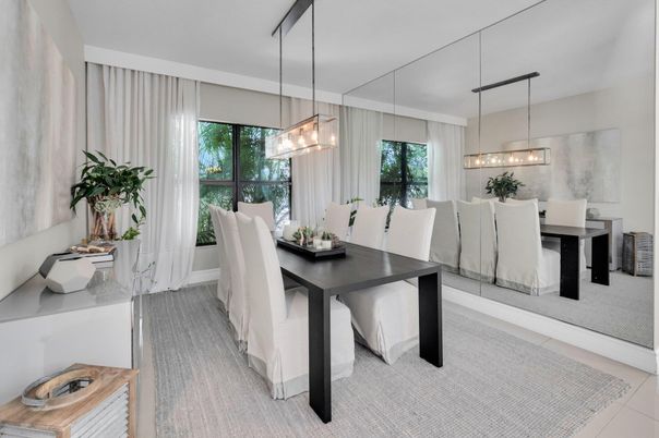 Dining room, Interior, Pendant Lights