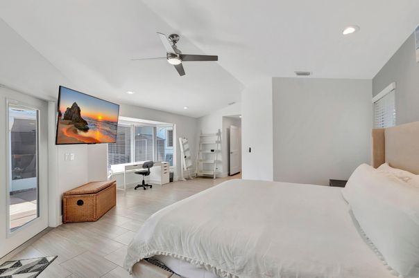 Bedroom, Interior, Recessed Lighting