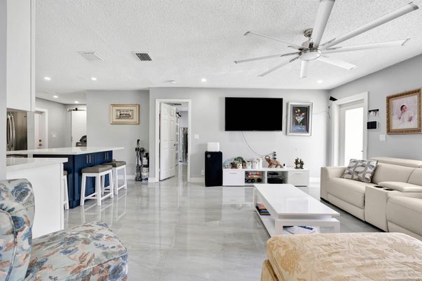 Interior, Kitchen, Living room, Recessed Lighting