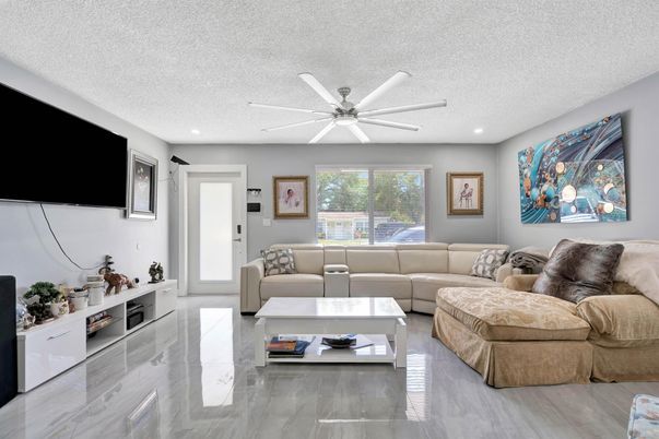 Interior, Living room, Recessed Lighting