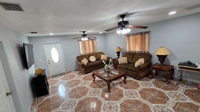 Interior, Living room, Recessed Lighting