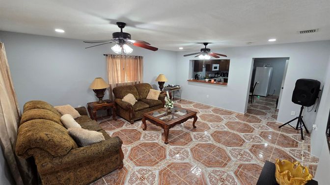 Interior, Living room, Recessed Lighting