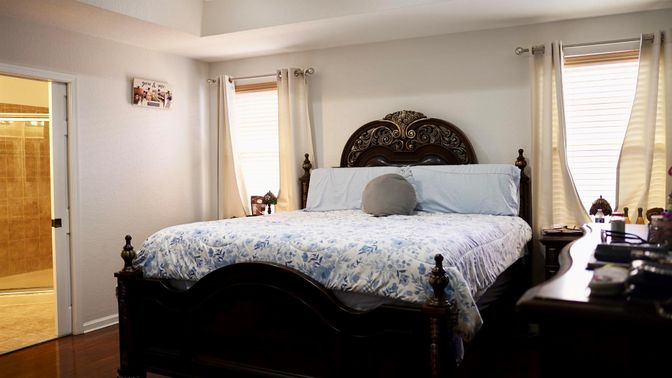 Bedroom, Interior, Wood Texture Flooring