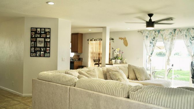 Interior, Living room, Recessed Lighting