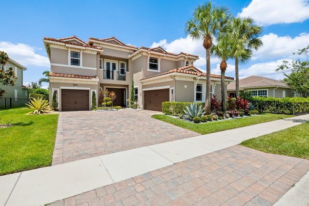Attached, Backyard, Exterior, Facade, Mediterranean