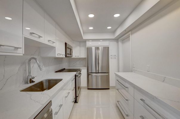 Interior, Kitchen, Recessed Lighting, Stainless Steel Appliances