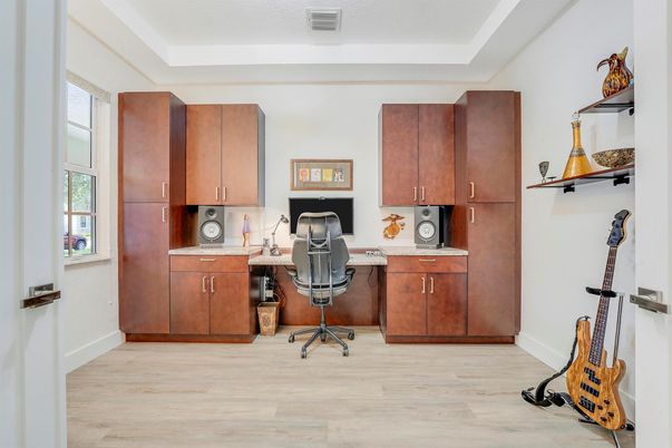 Home Office, Interior, Wood Texture Flooring