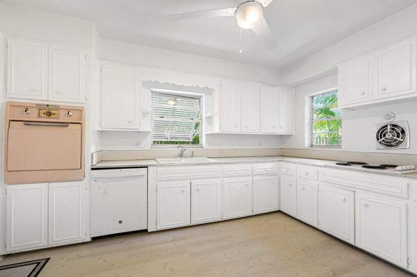 Interior, Kitchen, Wood Texture Flooring