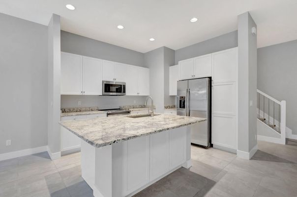 Interior, Kitchen, Recessed Lighting, Stainless Steel Appliances
