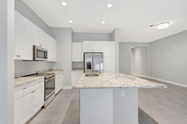 Interior, Kitchen, Recessed Lighting, Stainless Steel Appliances