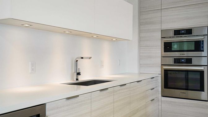 Interior, Kitchen, Recessed Lighting, Stainless Steel Appliances