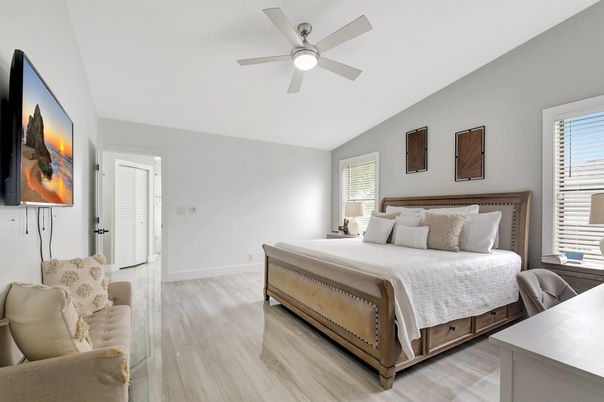 Bedroom, Interior, Wood Texture Flooring