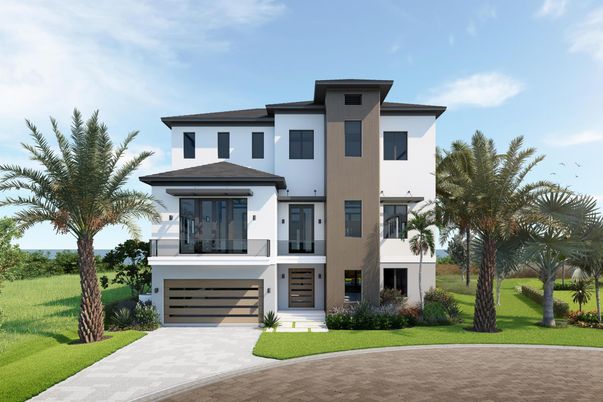 Attached, Backyard, Exterior, Facade, Modern