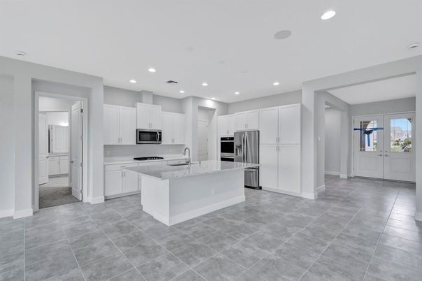 Interior, Kitchen, Recessed Lighting, Stainless Steel Appliances