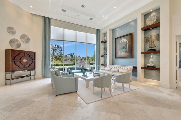 Interior, Living room, Recessed Lighting