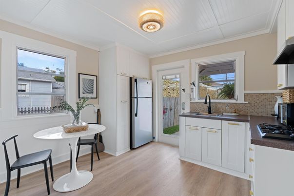 Interior, Kitchen, Wood Texture Flooring