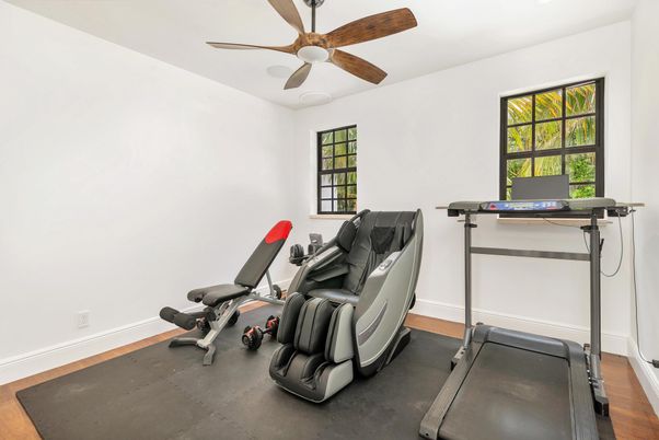 Fitness Equipment, Interior, Wood Texture Flooring
