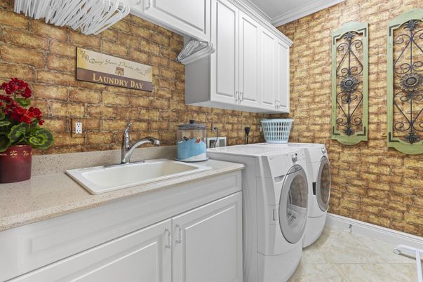 Interior, Stone Walls, Washer