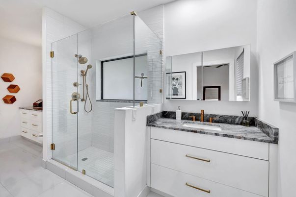 Bathroom, Glass Shower, Interior