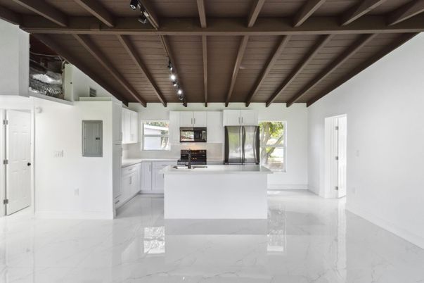 Interior, Kitchen, Marble, Stainless Steel Appliances, Wooden Beams, Wooden Ceilings