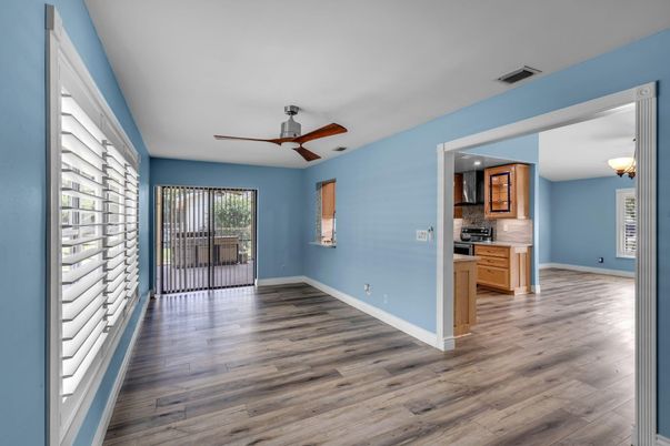 Empty room, Interior, Kitchen, Wood Texture Flooring