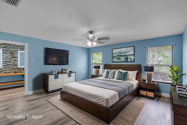 Bedroom, Interior, Wood Texture Flooring