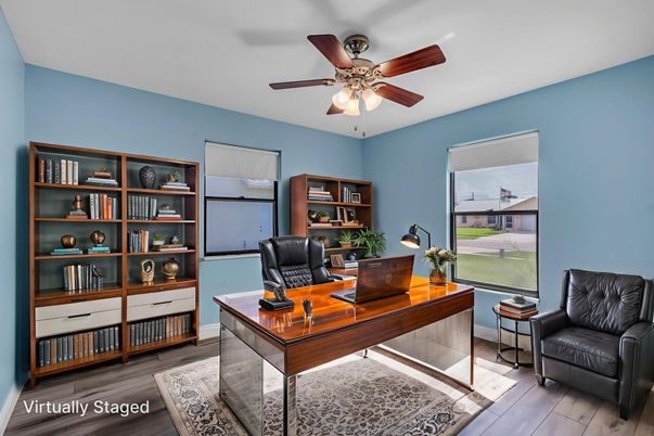 Home Office, Interior, Wood Texture Flooring
