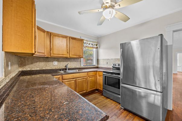 Interior, Kitchen, Wood Texture Flooring