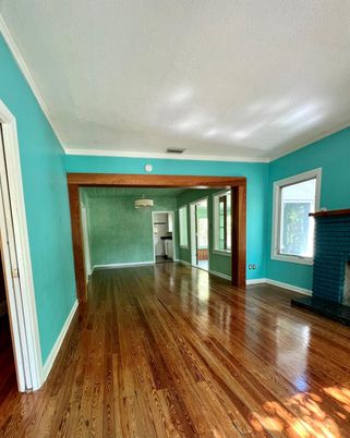 Empty room, Fireplace, Interior, Wood Texture Flooring