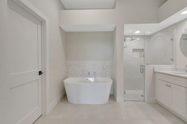 Bathroom, Free Standing Baths, Interior, Recessed Lighting