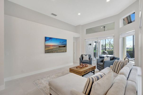 Interior, Living room, Recessed Lighting