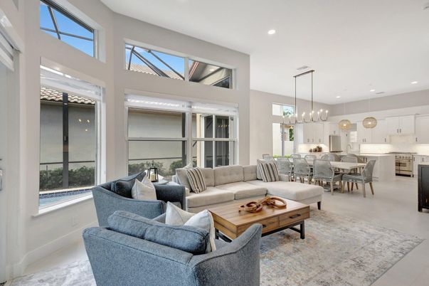 Dining room, Interior, Kitchen, Living room, Pendant Lights, Recessed Lighting