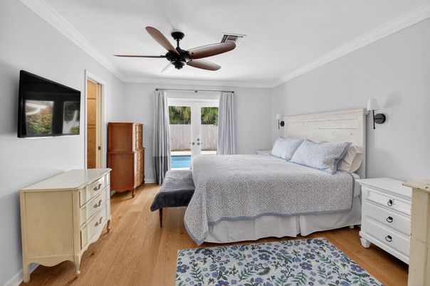 Bedroom, Interior, Wood Texture Flooring