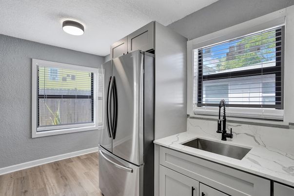Interior, Kitchen, Wood Texture Flooring