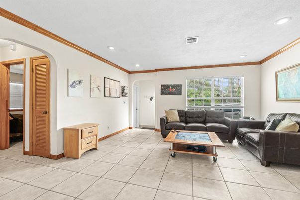 Interior, Living room, Recessed Lighting