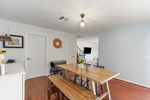 Dining room, Interior, Wood Texture Flooring