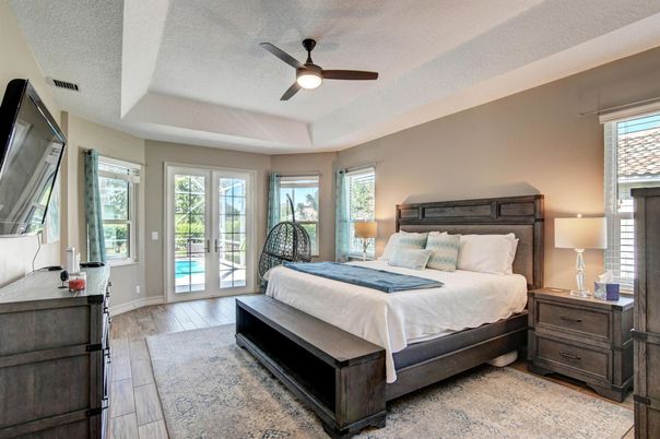 Bedroom, Interior, Wood Texture Flooring