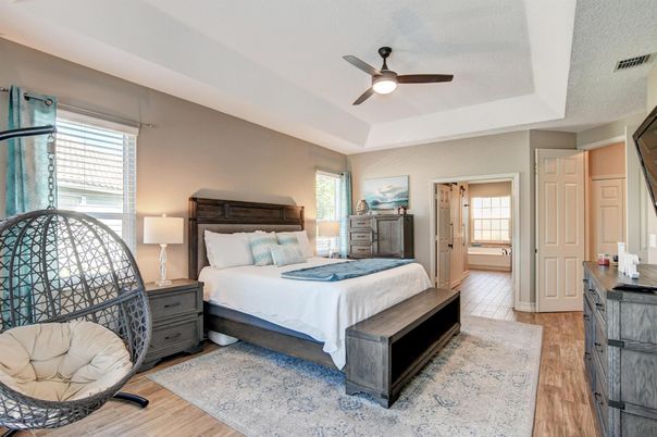Bedroom, Interior, Wood Texture Flooring