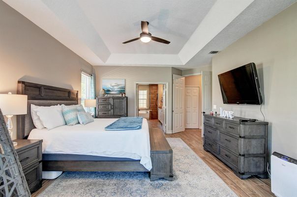 Bedroom, Interior, Wood Texture Flooring