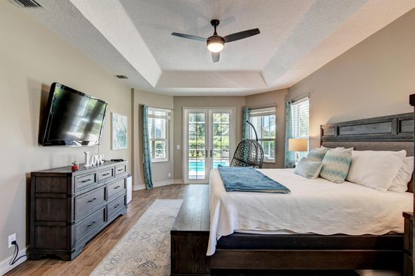 Bedroom, Interior, Wood Texture Flooring