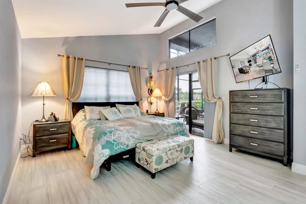 Bedroom, Interior, Wood Texture Flooring