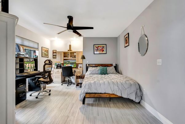 Bedroom, Home Office, Interior, Wood Texture Flooring