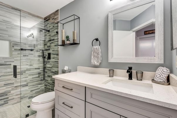 Bathroom, Glass Shower, Interior