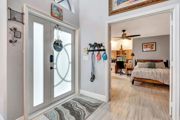 Bedroom, Home Office, Interior, Wood Texture Flooring