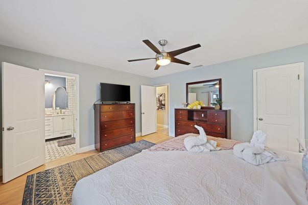 Bedroom, Interior, Wood Texture Flooring