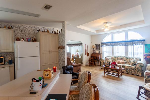 Interior, Kitchen, Living room, Wood Texture Flooring