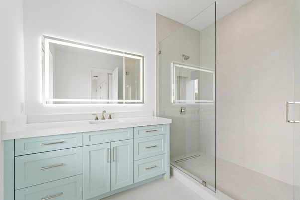 Bathroom, Glass Shower, Interior